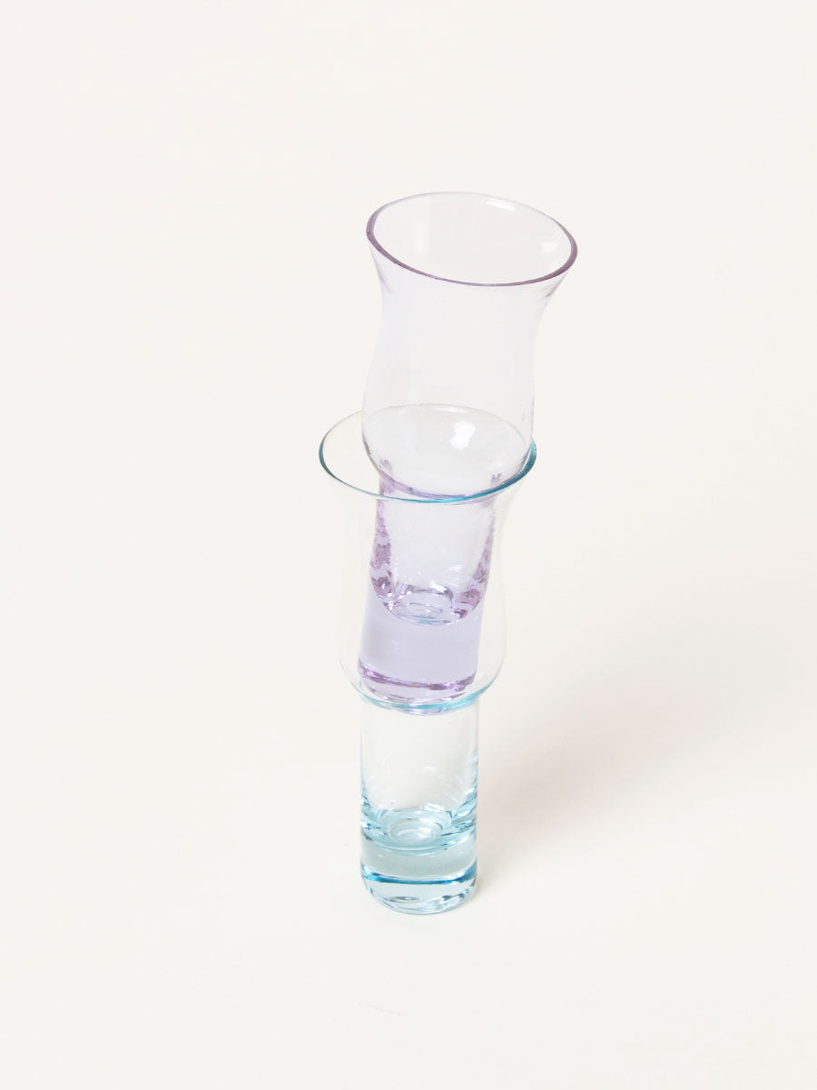 Set of 2 purple/blue shot glasses