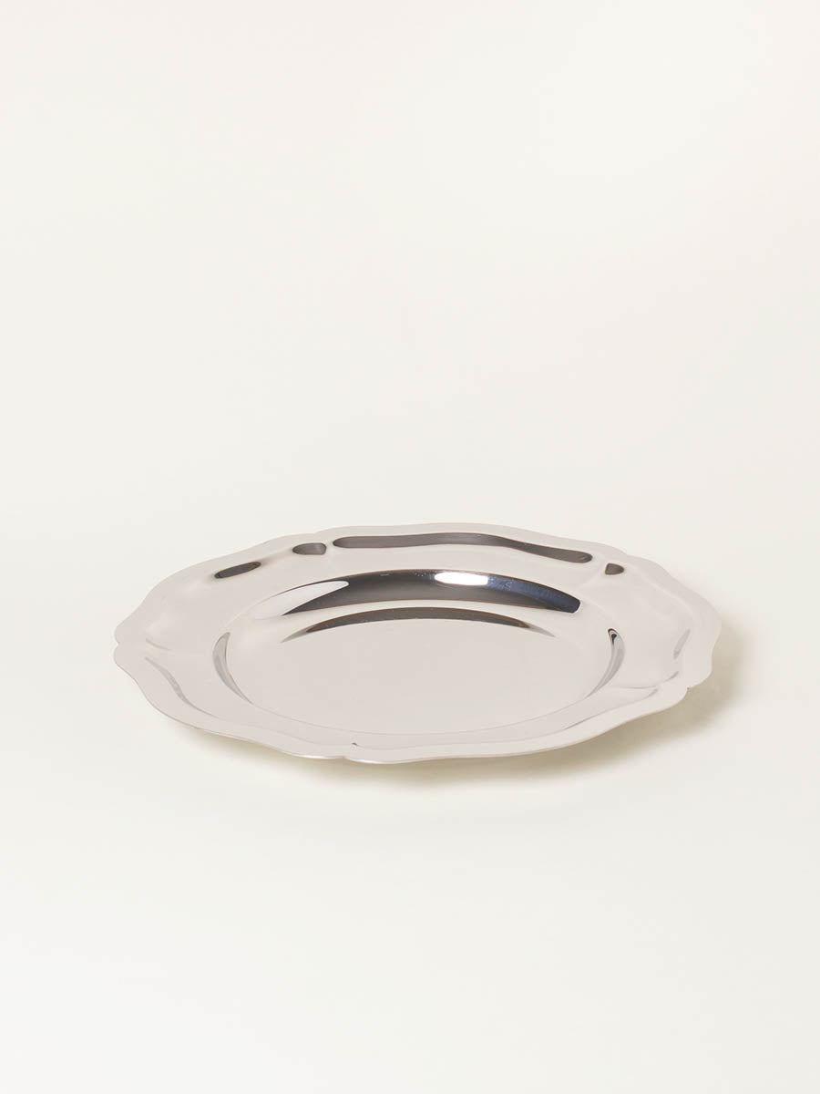 Silver round plate