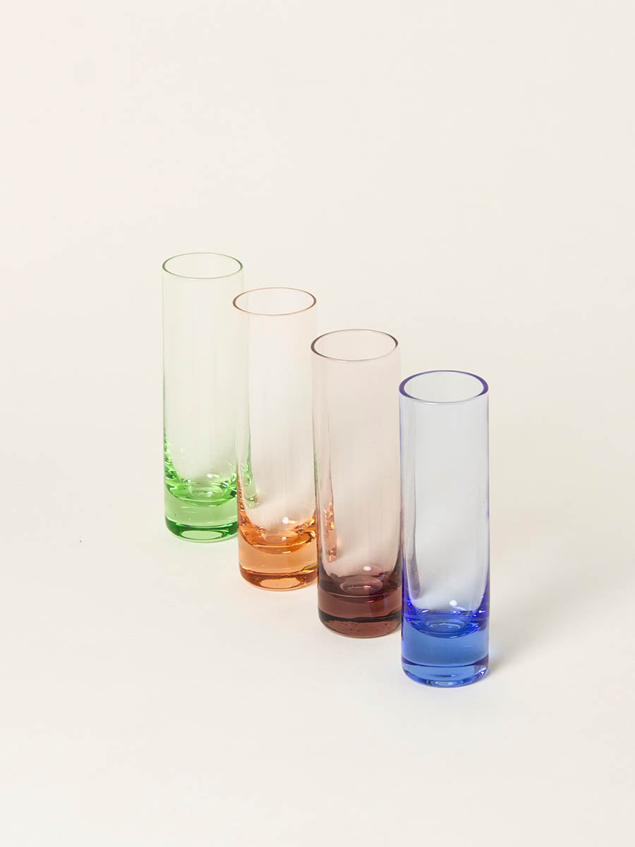 Set of 4 mixed liquor glasses