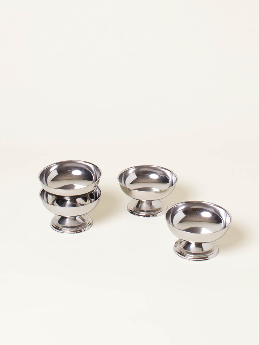 Set of 4 silver coupes