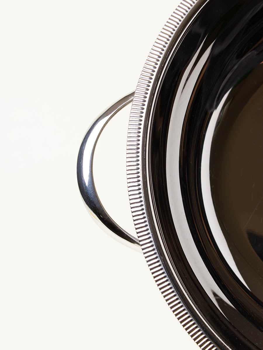 Silver bowl with handles