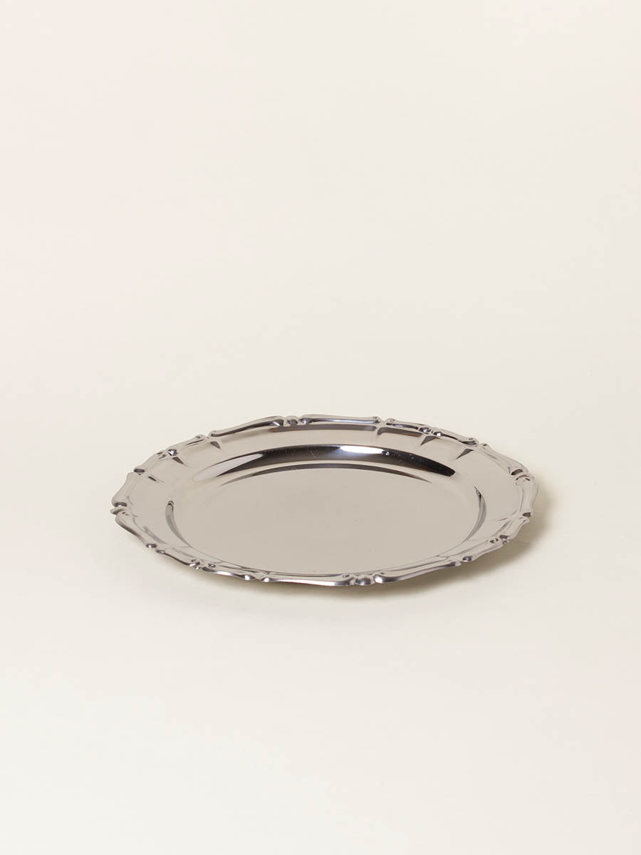 Silver round plate