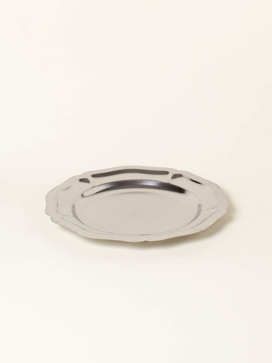Silver round plate