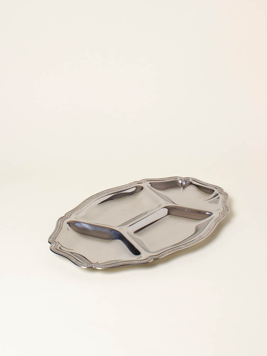 Silver snack plate