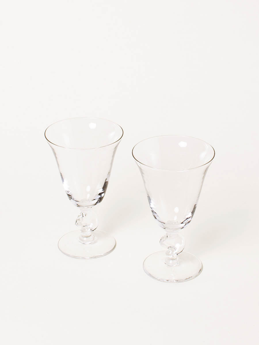Set of 2 small wine glasses
