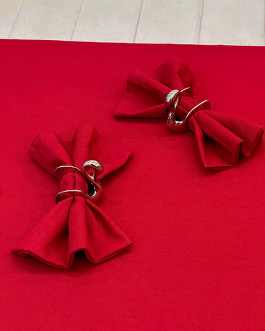 Set of 6 swan napkin rings