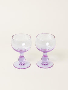 Set of 2 alexandrite liquor glasses