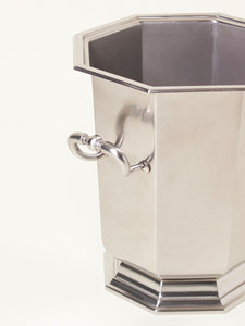 Silver angular wine bucket