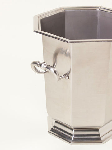 Silver angular wine bucket