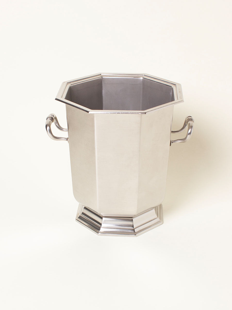 Silver angular wine bucket