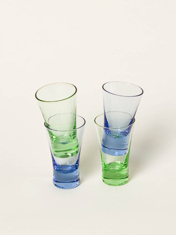 Set of 4 mixed liquor glasses