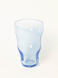 Soft blue wavy vase