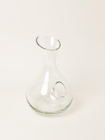 Wine carafe with ice-catch