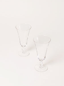 Set of 2 flutes/liquor glasses