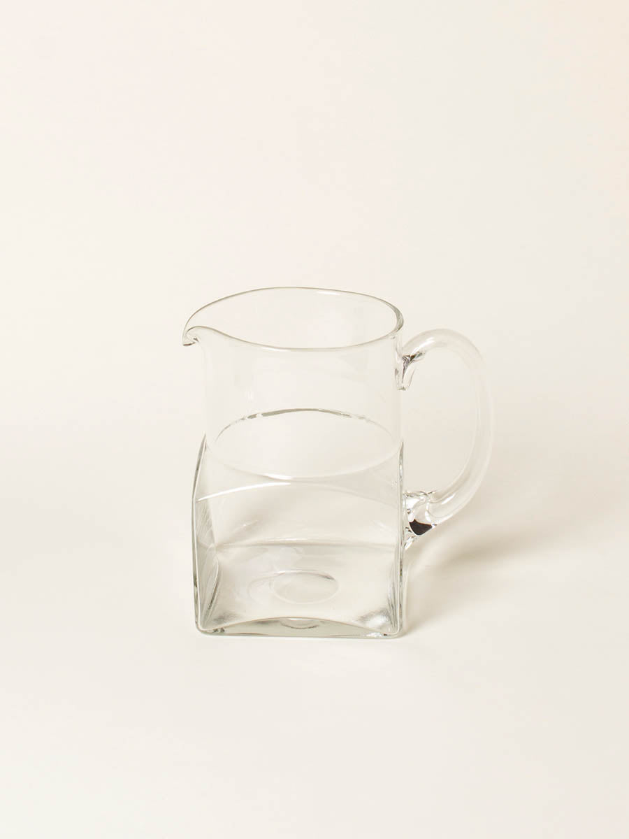 Squared clear pitcher