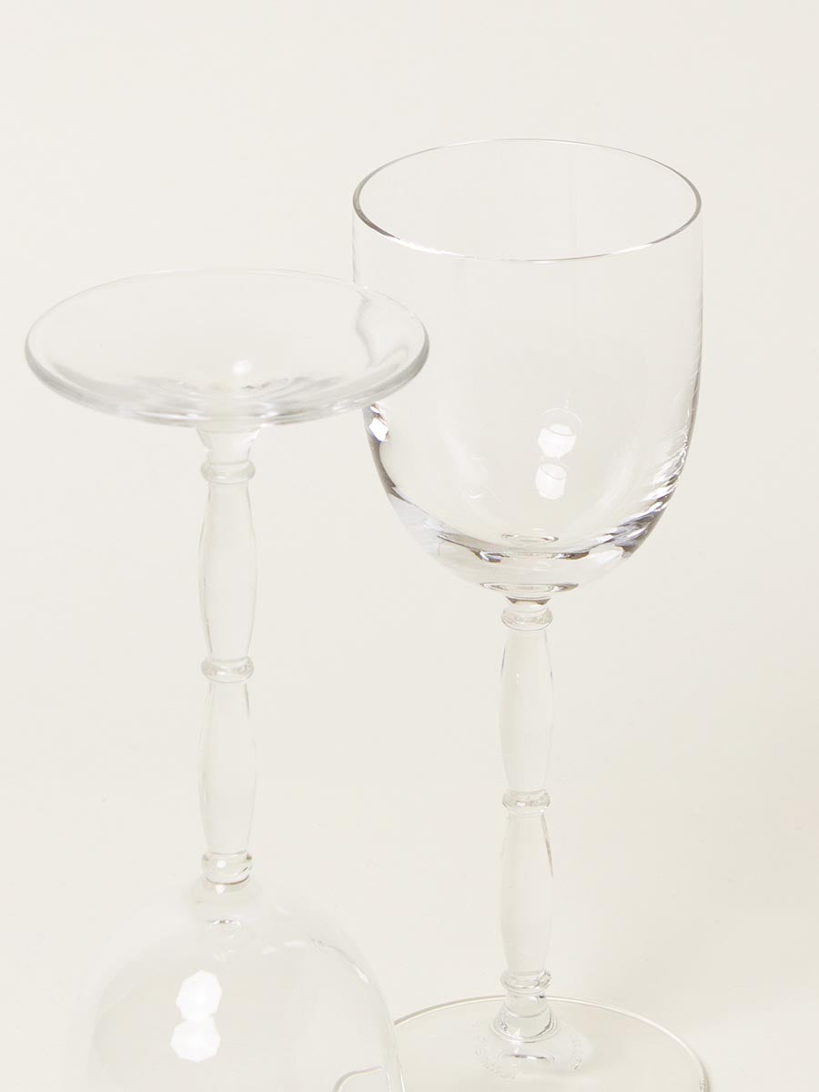 Set of 2 clear liquor glasses