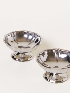 Set of 2 silver ice coupes