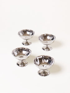 Set of 4 silver ice coupes