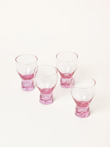 Set of 4 alexandrite liquor glasses