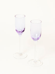 Set of 2 short alexandrite flutes