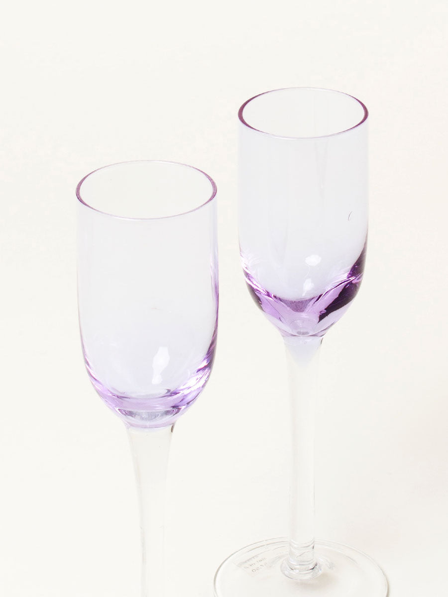 Set of 2 short alexandrite flutes