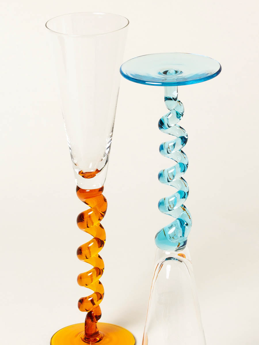 Set of 2 swirl flutes