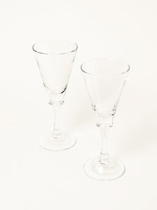 Set of 2 flared wine glasses