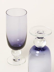 Set of 2 deep purple flutes