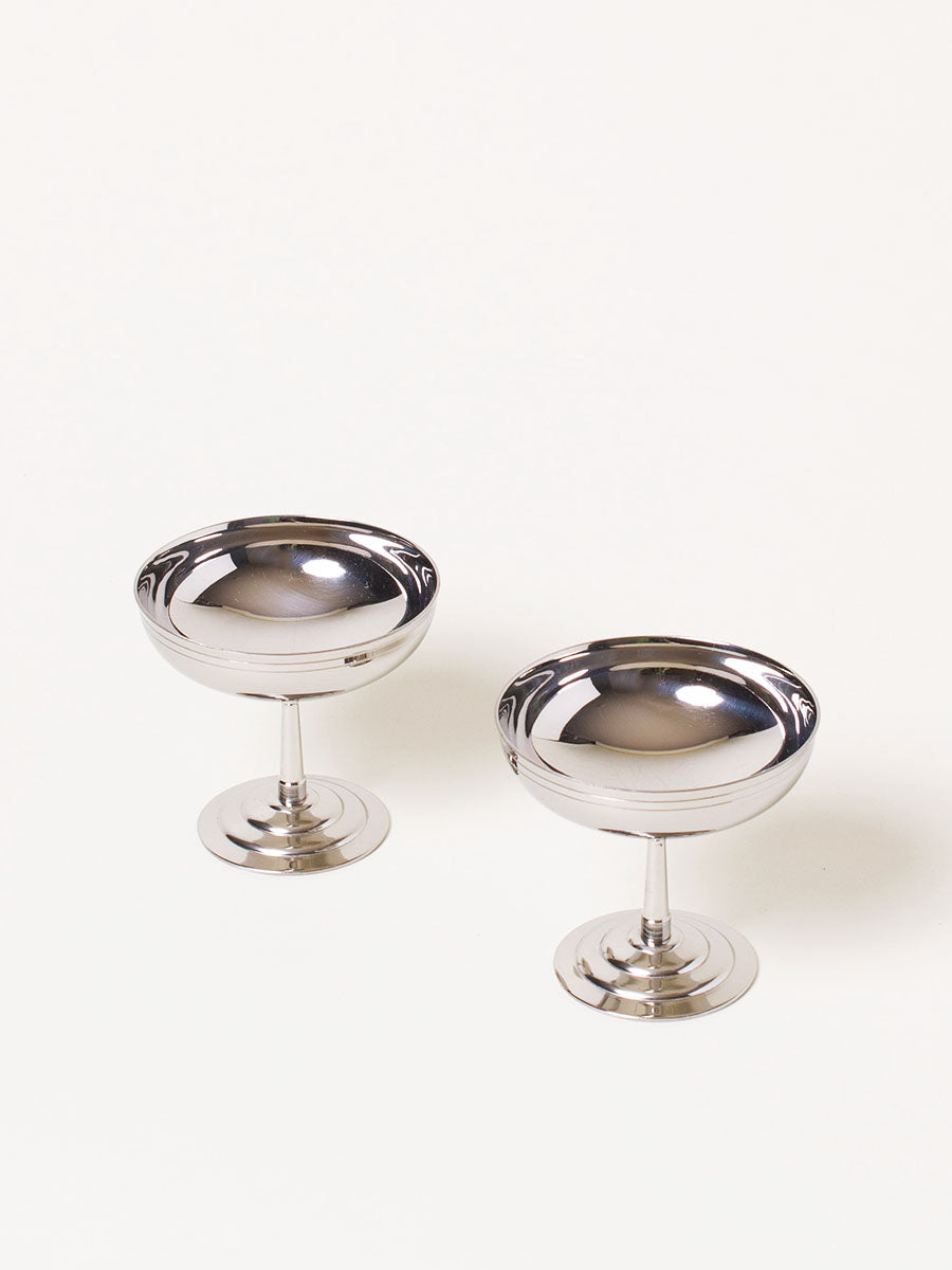 Set of 2 silver coupes