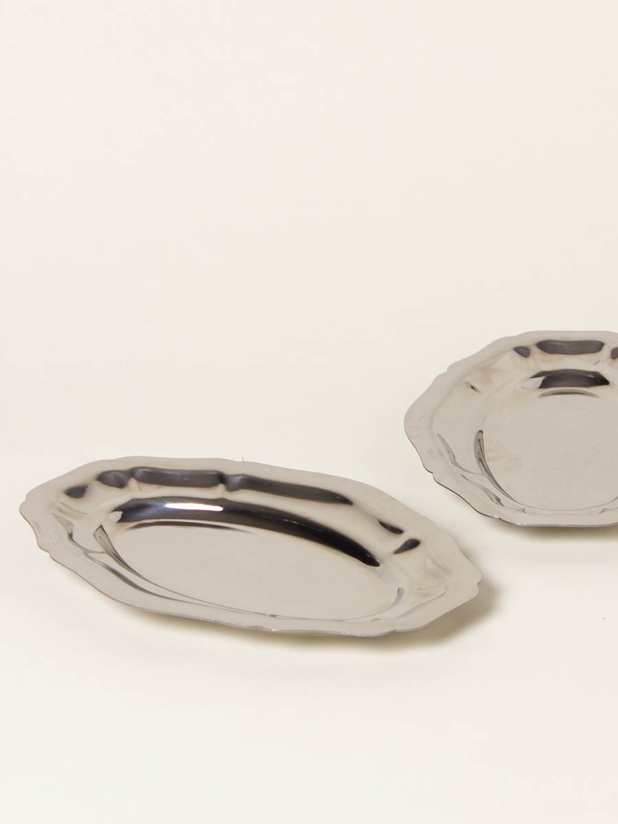 Set of 2 oval plates
