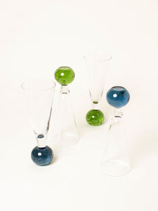 Set of 4 sphere flutes