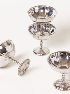 Set of 4 silver coupes