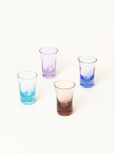 Set of 4 multi-color shot glasses