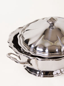 Silver bowl with lid