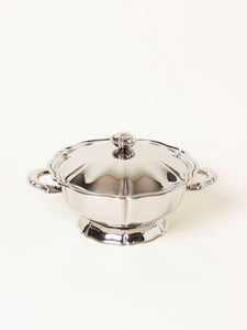 Silver bowl with lid