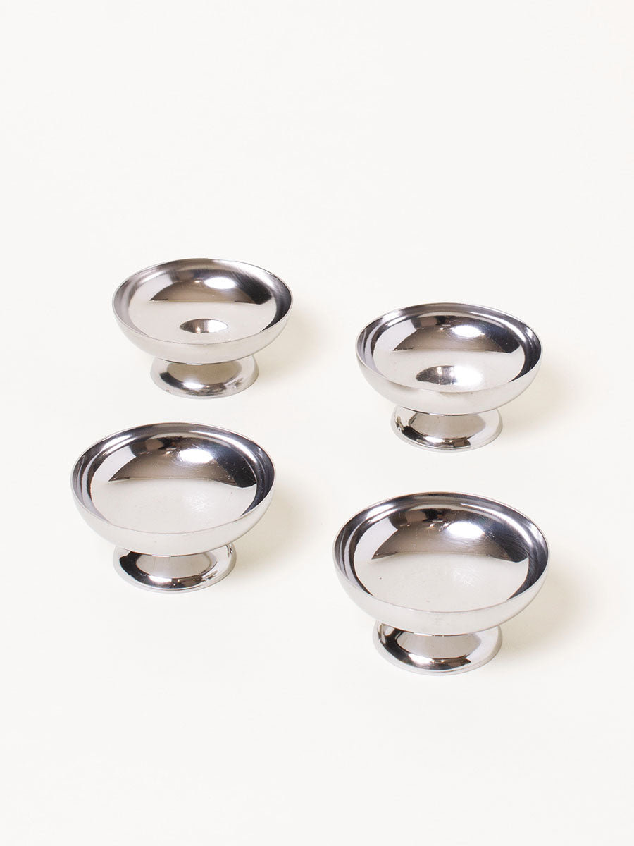 Set of 4 silver coupes