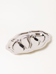 Silver snack tray