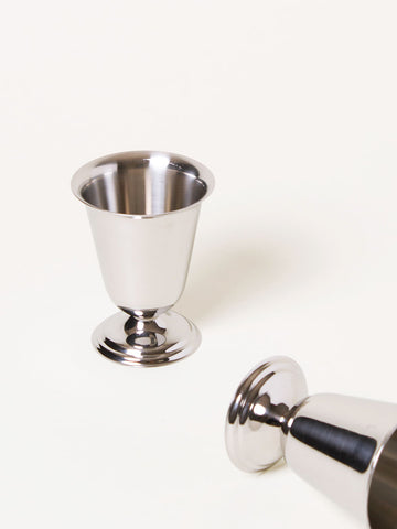 Set of 2 silver goblets