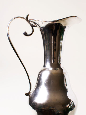 Silver decorative pitcher
