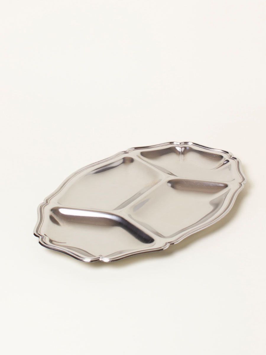 Silver snack plate