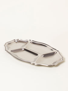 Silver snack plate