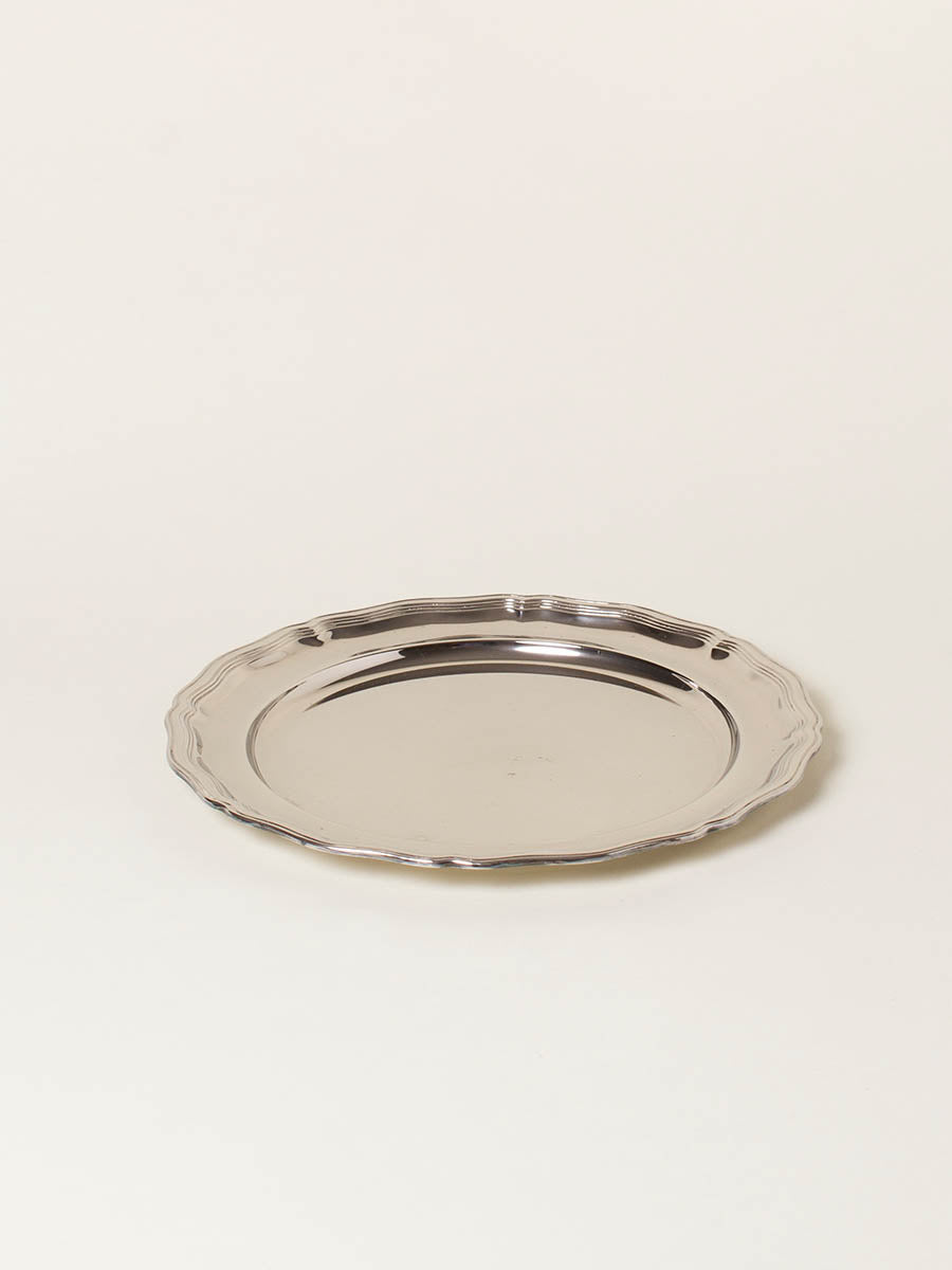 Silver round plate