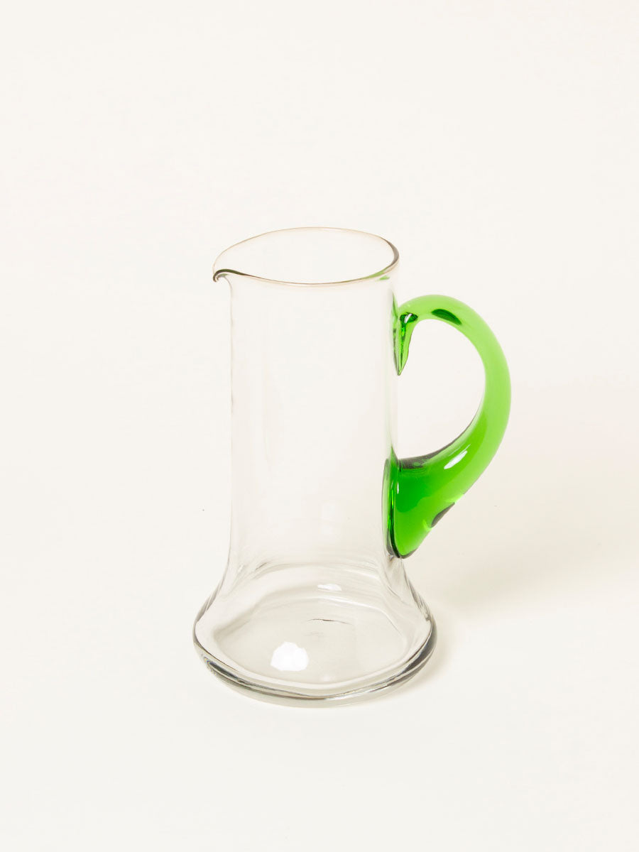 Green handled pitcher