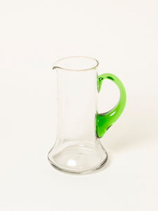 Green handled pitcher