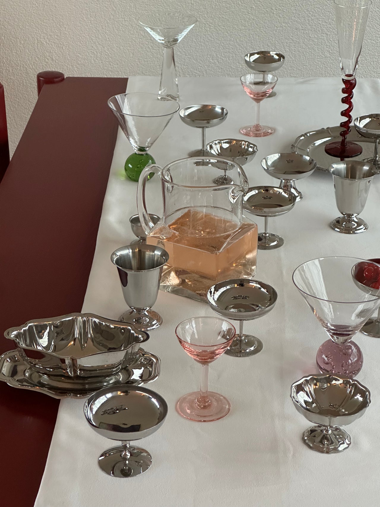 Set of 6 curly flutes