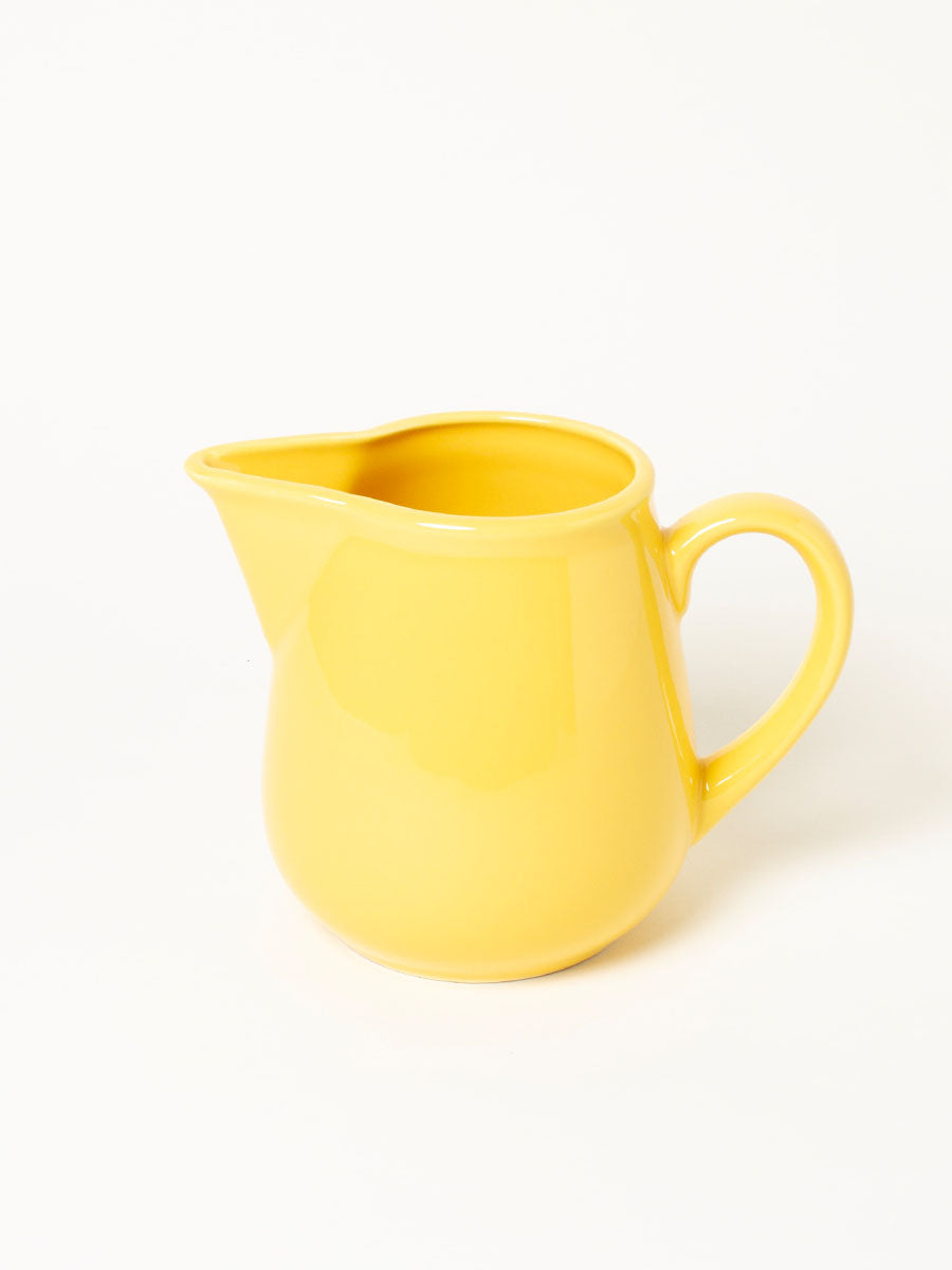 Bright yellow pitcher