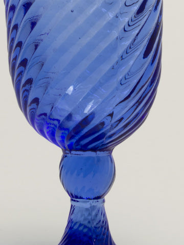 Cobalt swirl vase