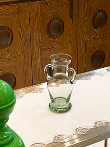 Soft green glass vase